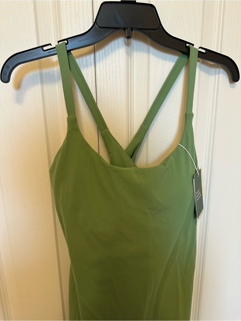 HALARA Olive Green Crossback Dress